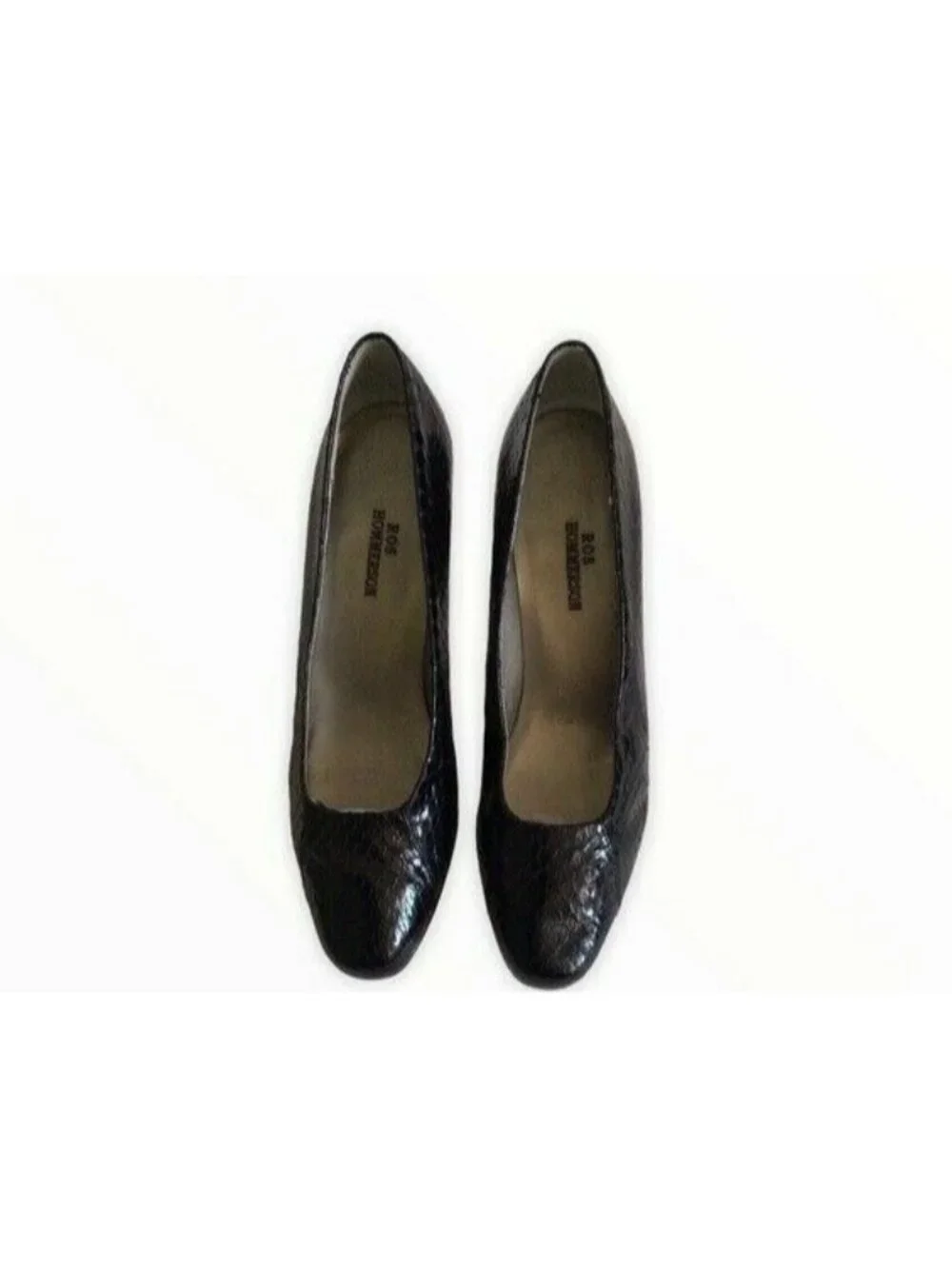Ros Hommerson Faux Leather Snake Pattern Pump Heel Size 6M
